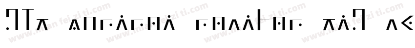GLT Soninai Narihan Tig Regular字体转换